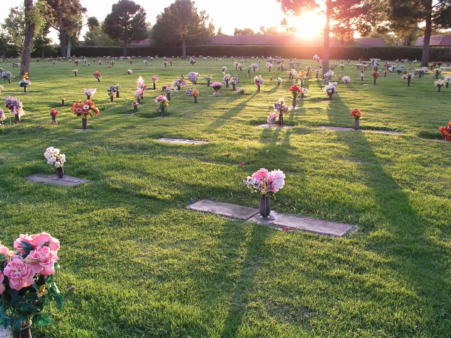 Granite grave marker