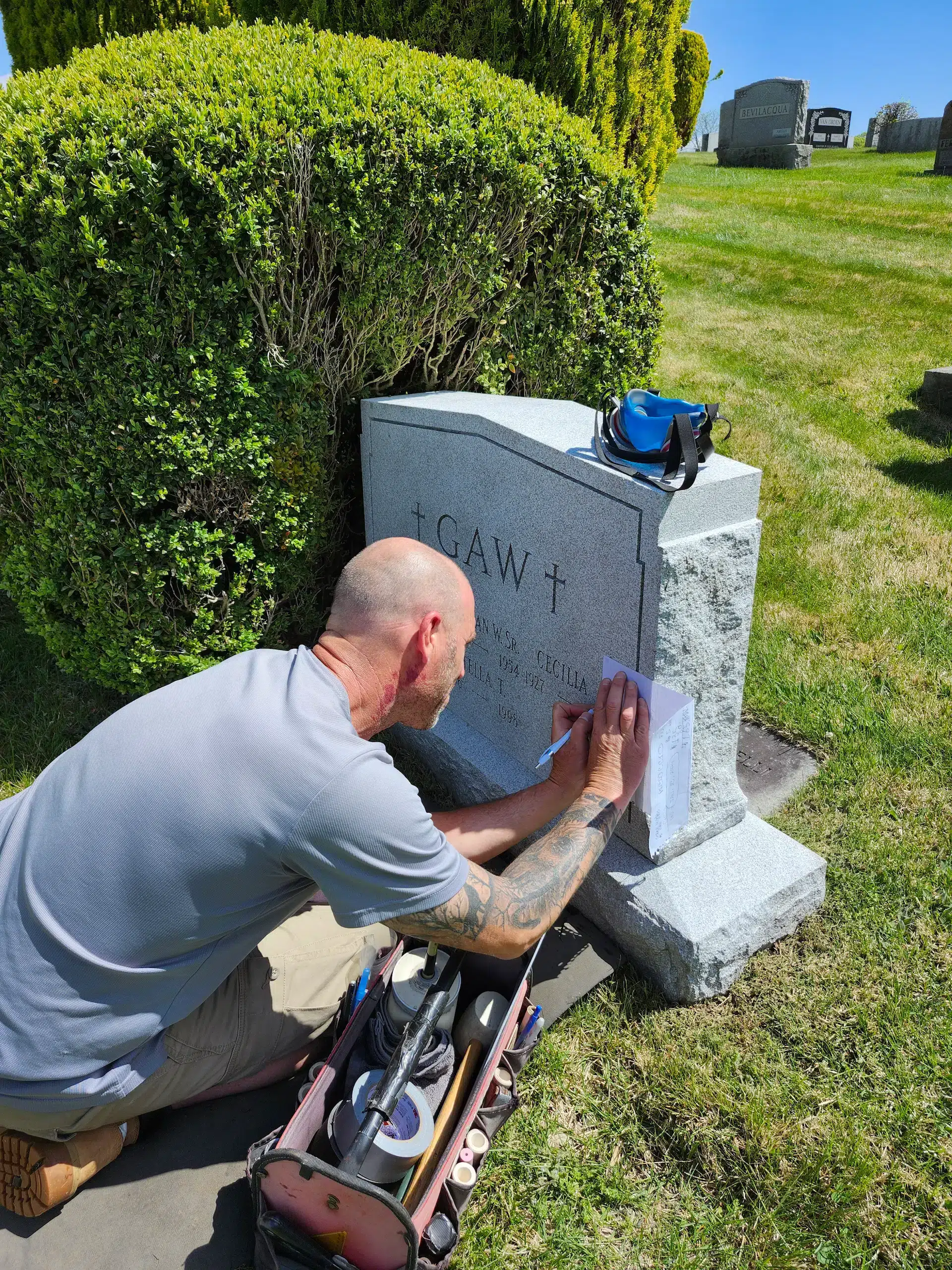Monument design and customization by Da Vinci Gravestones and Monuments.